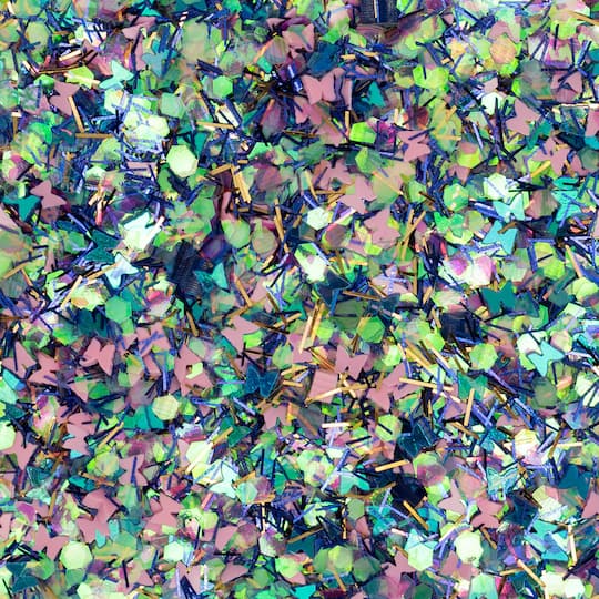 Butterfly Confetti Specialty Polyester Glitter by Recollections™, 0.7oz.